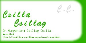 csilla csillag business card